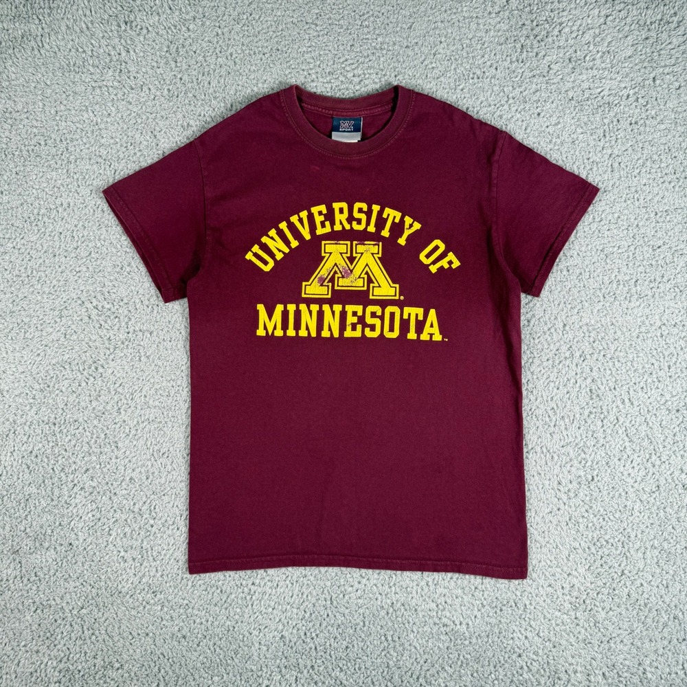 University Of Minnesota T-Shirt Size Small MV Sport Golden Gophers NCAA